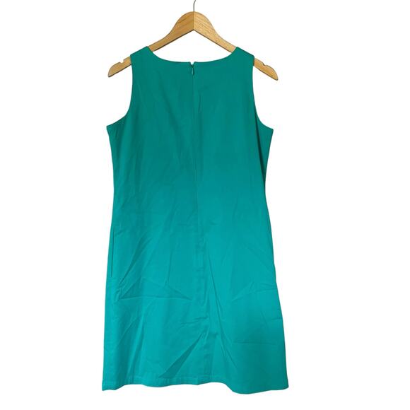 Garnet Hill Green Embroidered Sleeveless Sheath Dress Size 6 - Picture 2 of 9